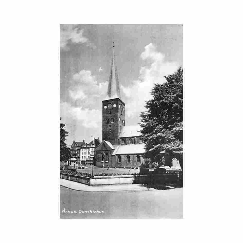 denmark arhus domkirken Vintage A4 Photo Print