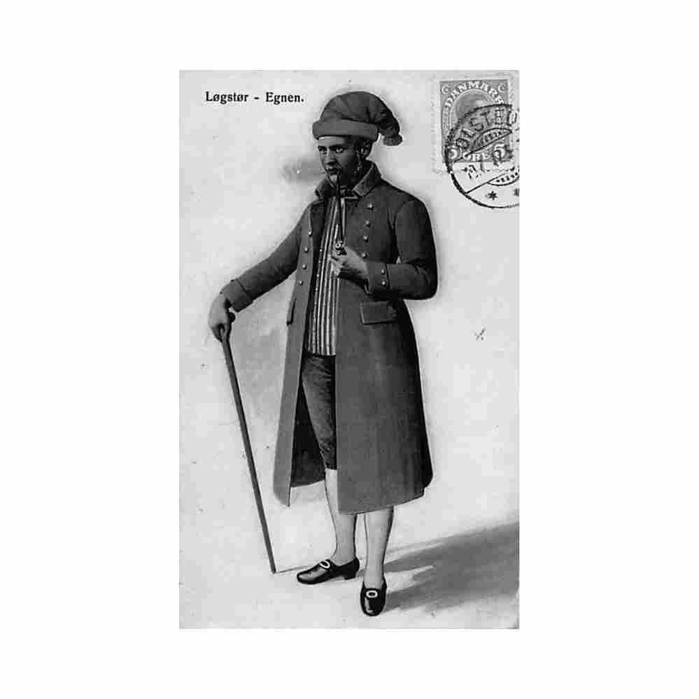 denmark danish costumes logstor egnan Vintage A4 Photo Print