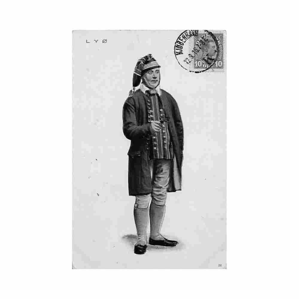 denmark danish costumes lyo Vintage A4 Photo Print