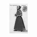 denmark danish costumes pige fra hedeboegnen sondagsdragt Vintage A4 Photo Print