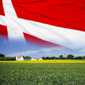 denmark flag landscape Flags1980s A4 Photo Print