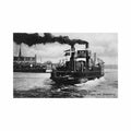 denmark helsingor dampfaergen ved kronborg ferry boat knud nielsen Vintage A4 Photo Print