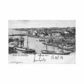 denmark helsingor hessingor havn Vintage A4 Photo Print