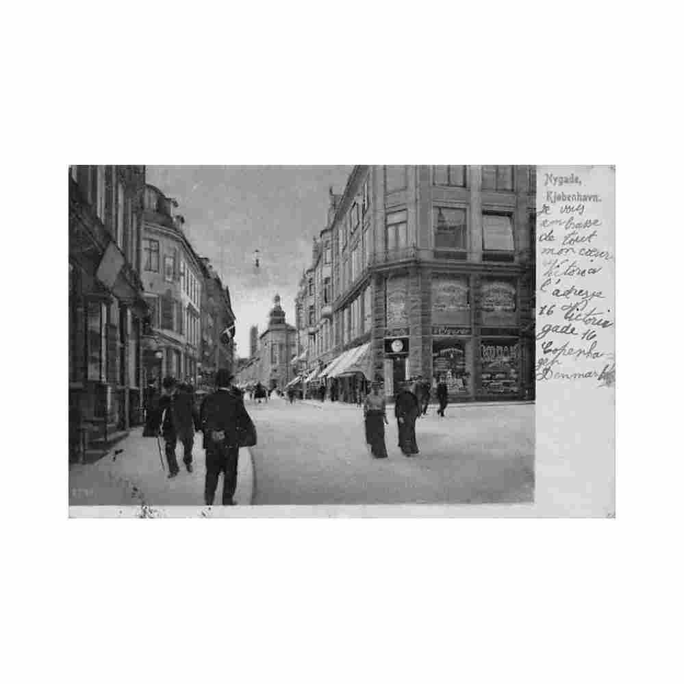 denmark kobenhavn nygade Vintage A4 Photo Print
