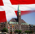 denmark round tower Flags1980s A4 Photo Print