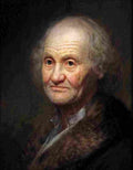 denner old man in a fur trimmed coat Art A4 Photo Print