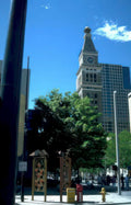denver clock tower 3 Vintage A4 Photo Print