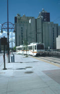 denver rail downtown Vintage A4 Photo Print