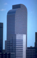 denver skyline 1980s Vintage A4 Photo Print