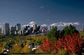 denver skyline autumn 1980s 1990s A4 Photo Print