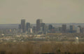 denver skyline cityscape Vintage A4 Photo Print