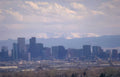 denver skyline spring Vintage A4 Photo Print