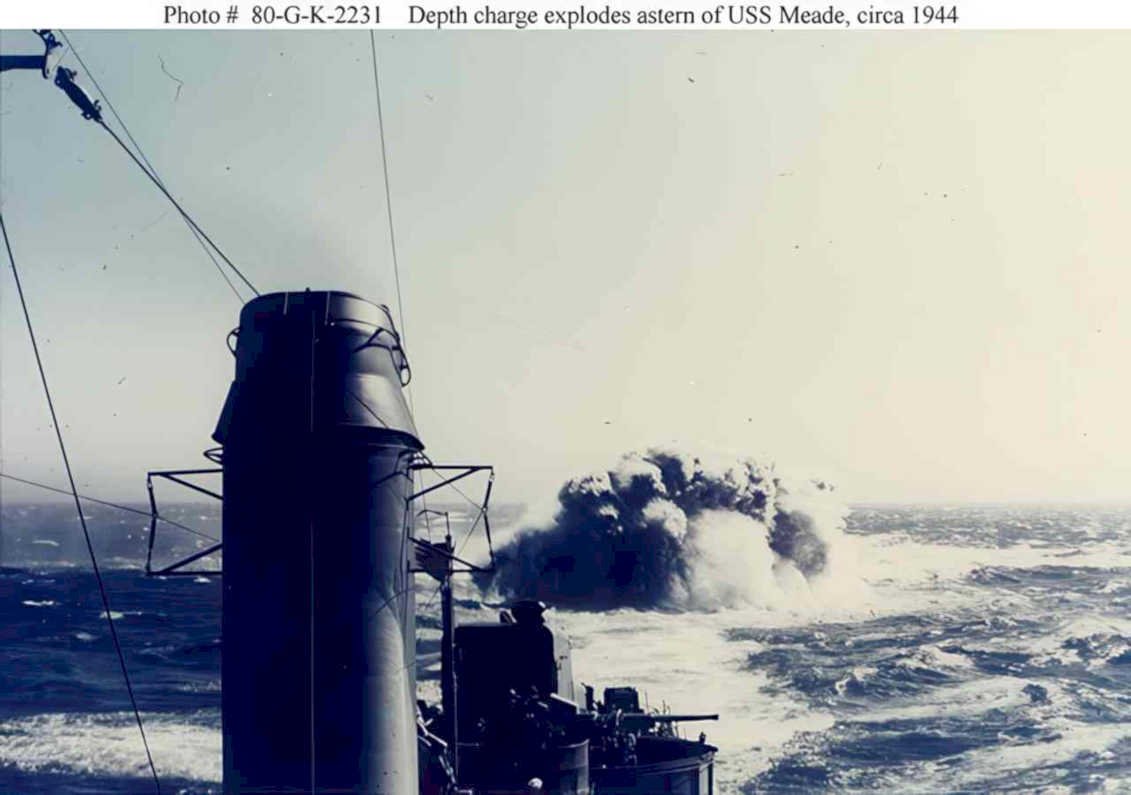 depth charge meade Vintage world war A4 Photo Print