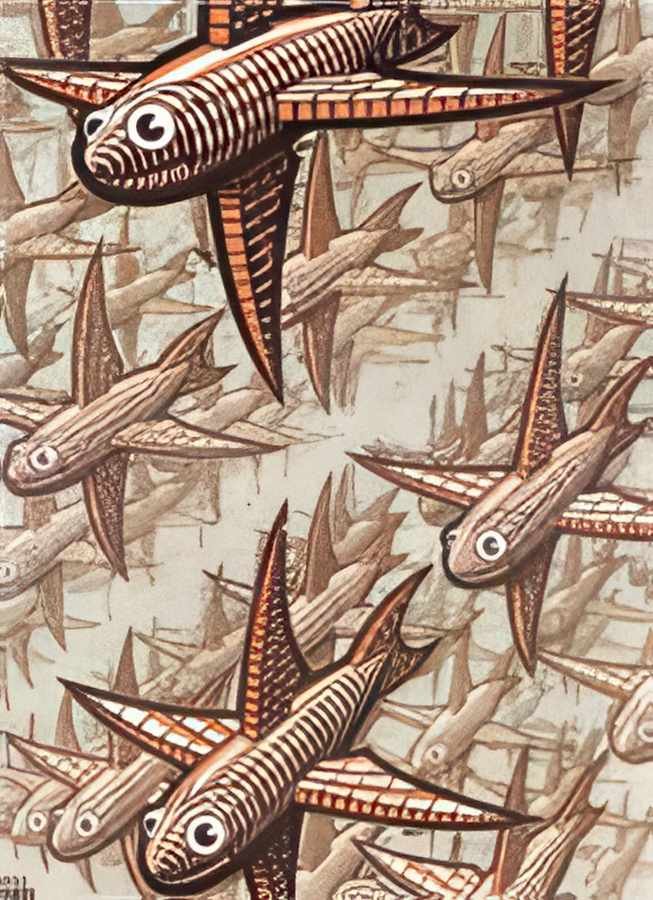 depth mc escher 1955 A4 Photo Print