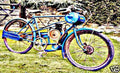 derny pacey motorbike A4 Photo Print
