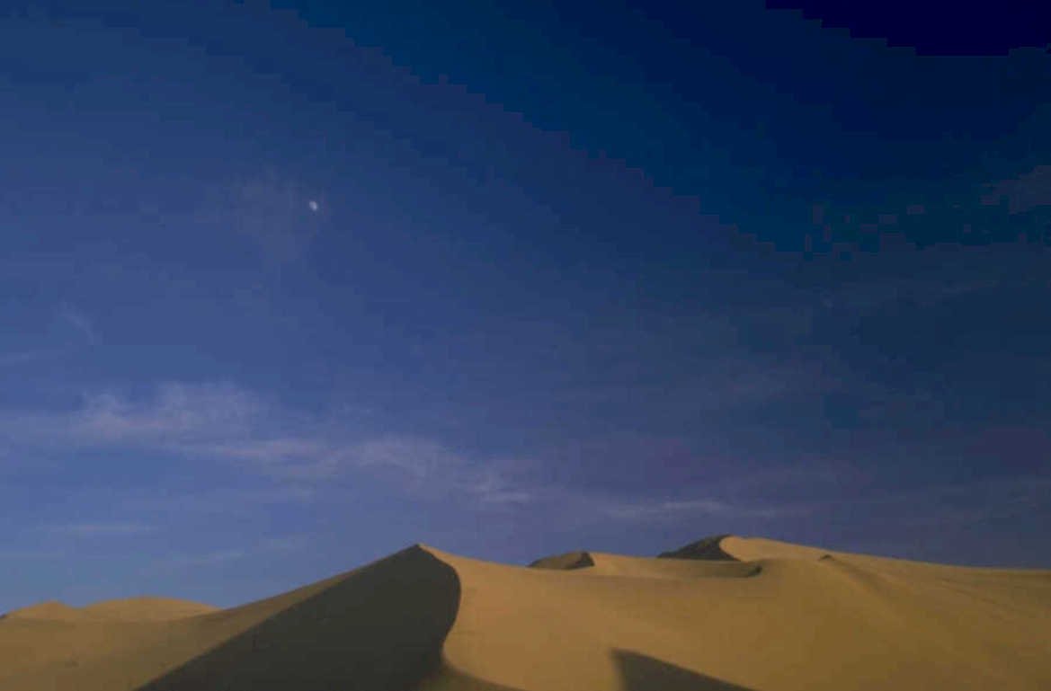 desert dunes sunset 1980s 1990s A4 Photo Print