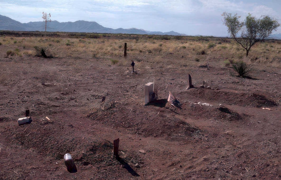 desert grave west Vintage A4 Photo Print
