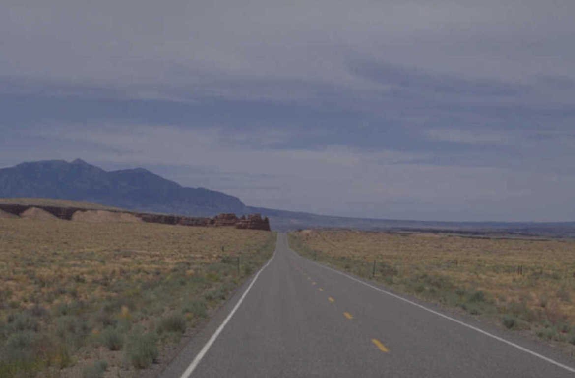 desert highway landscape 1980s 1990s A4 Photo Print