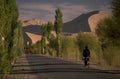 desert road cyclist 1980s 1990s A4 Photo Print
