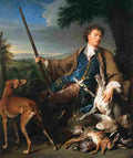 desportes self portrait as a huntsman Art A4 Photo Print