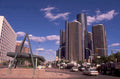 detroit skyline renaissance 1980s 1990s A4 Photo Print