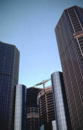 detroit skyline renaissance Vintage A4 Photo Print