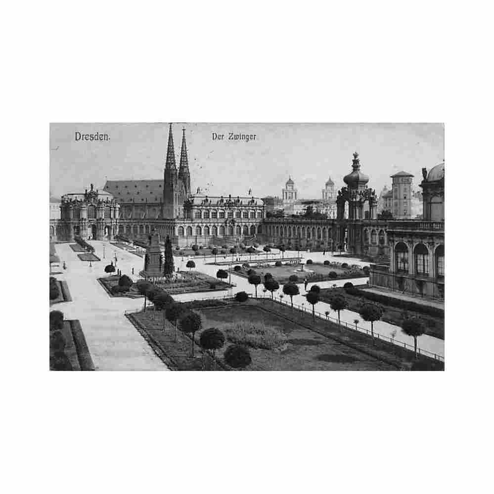 deutschalnd dresden der zwinger Vintage A4 Photo Print