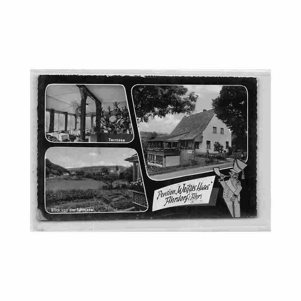 deutschland ahrdorf nw pension weisses haus Vintage A4 Photo Print
