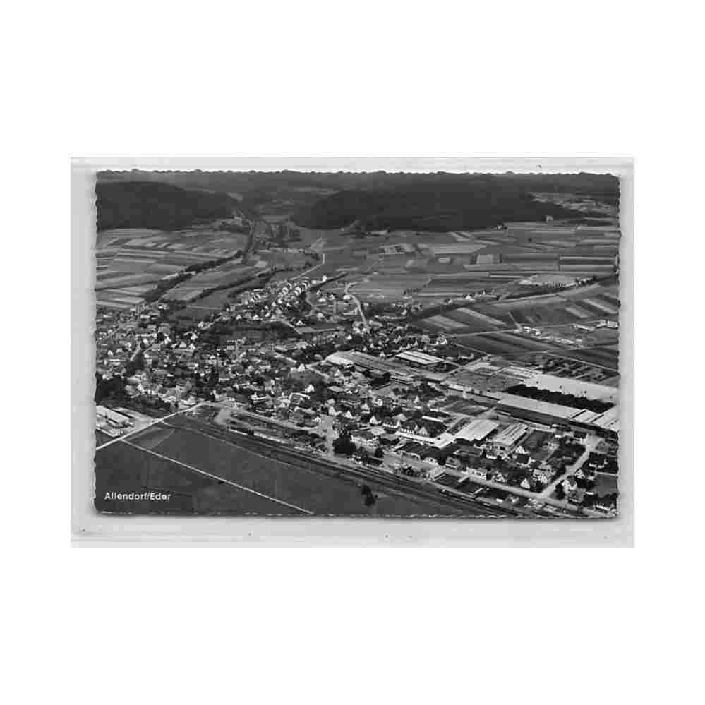 deutschland allendorf eder he fliegeraufnahme Vintage A4 Photo Print