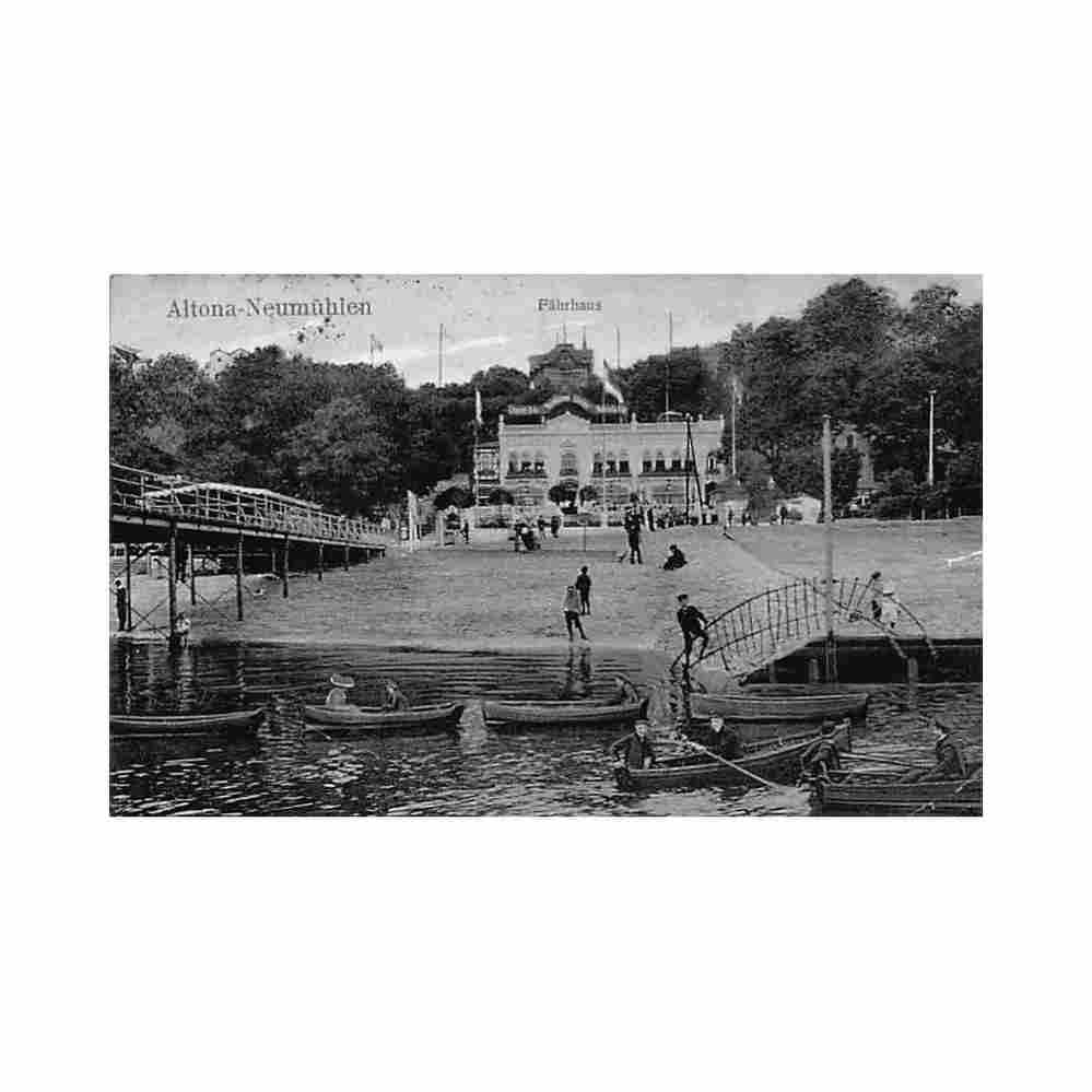 deutschland altona neumuhlen hamburg fahrhaus Vintage A4 Photo Print