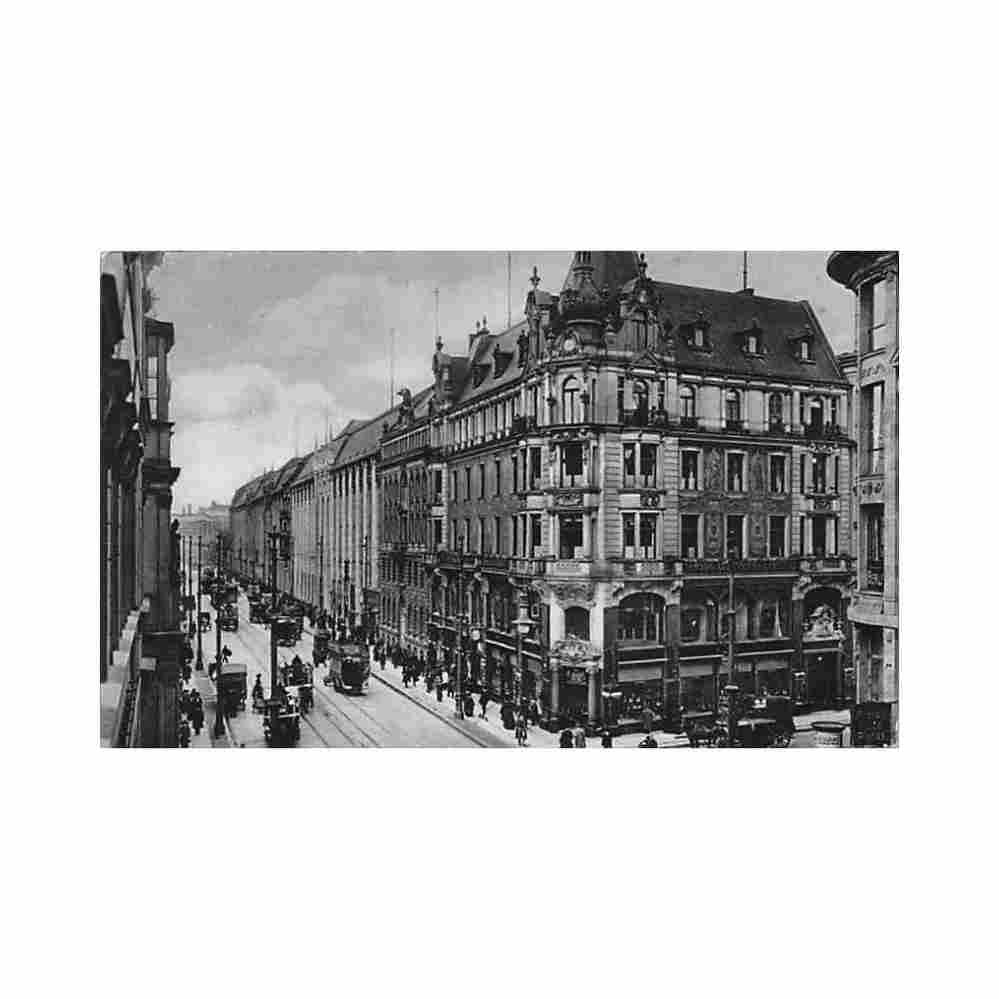 deutschland berlin blick in die leipzigstrasse Vintage A4 Photo Print
