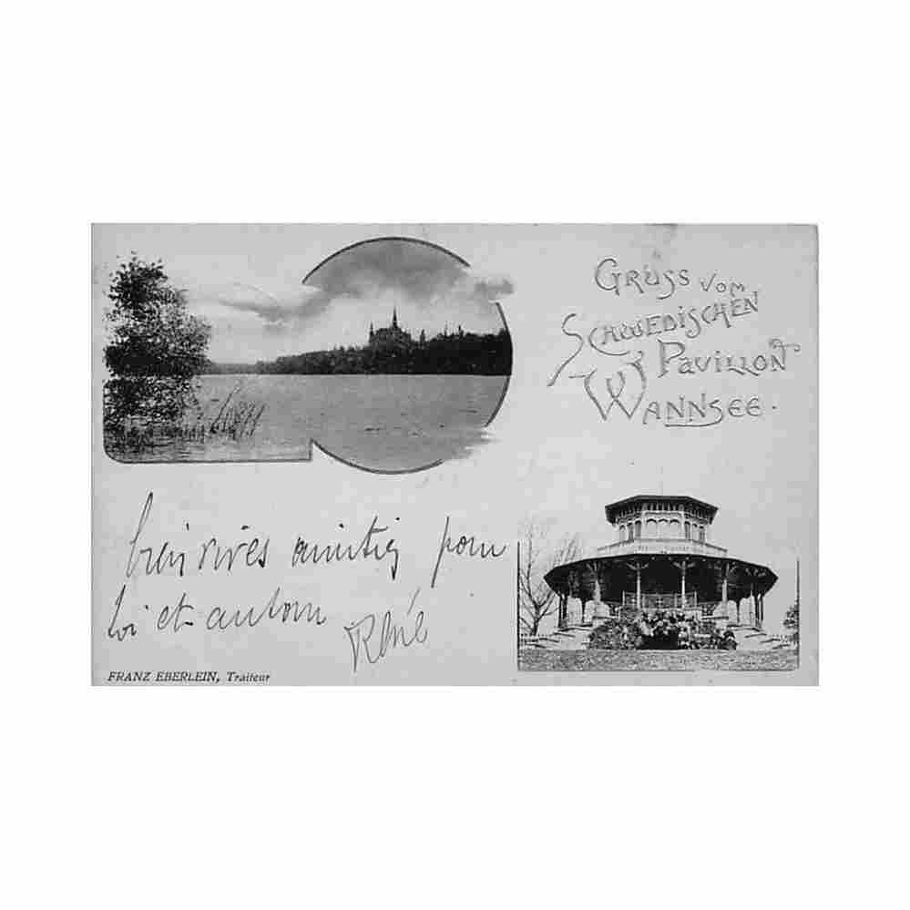 deutschland berlin wannsee schwedischen pavillon Vintage A4 Photo Print