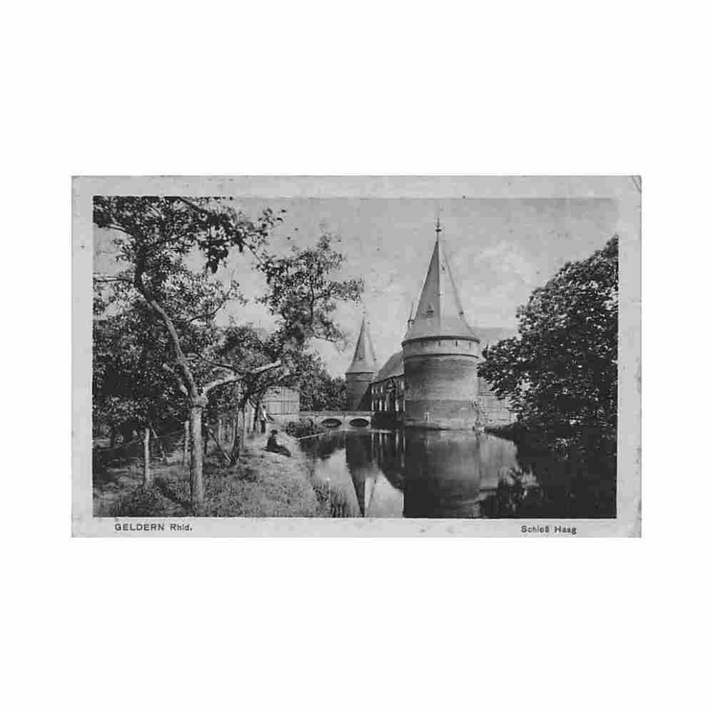 deutschland geldern schloss haag Vintage A4 Photo Print