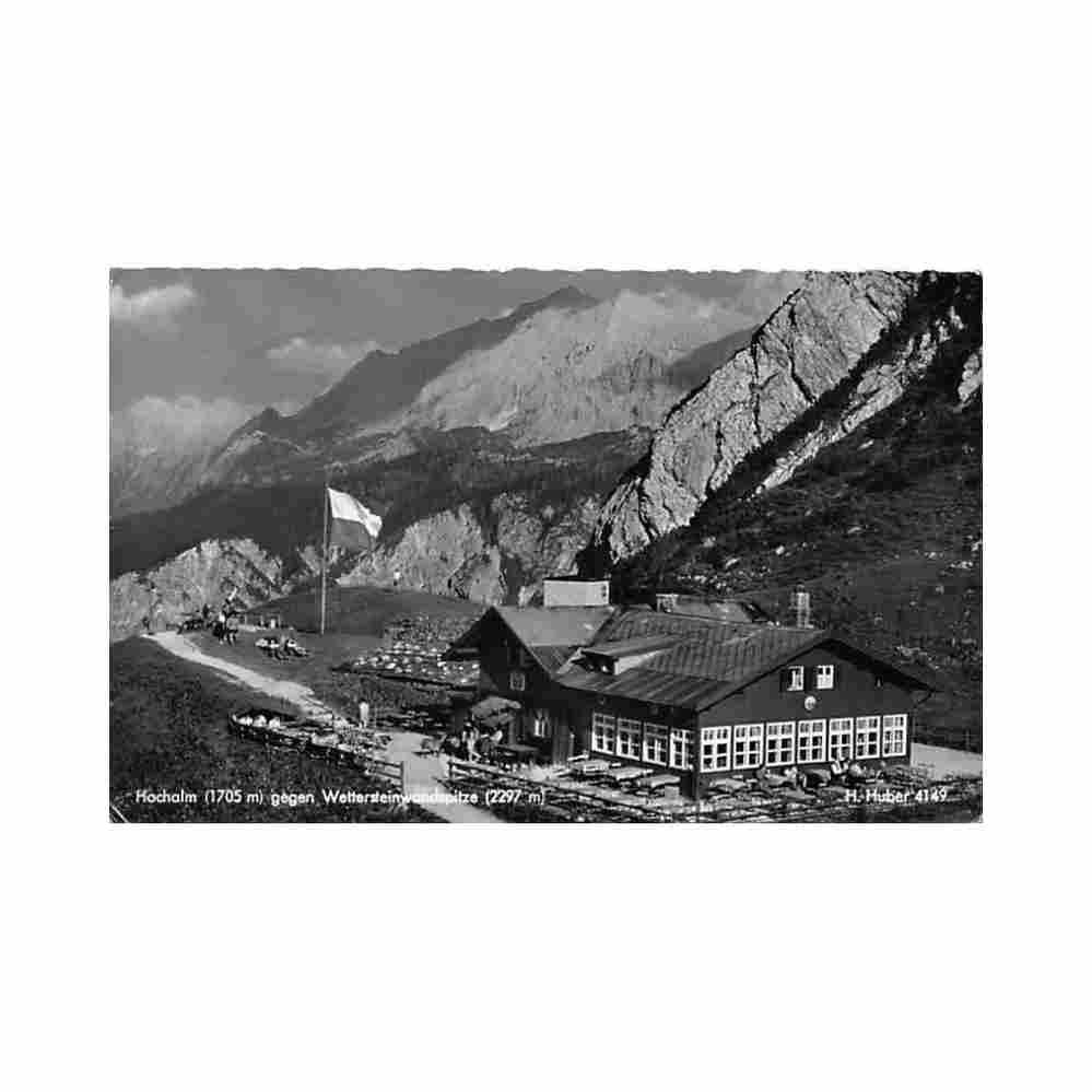 deutschland hochalm by wettersteinwandspitze Vintage A4 Photo Print