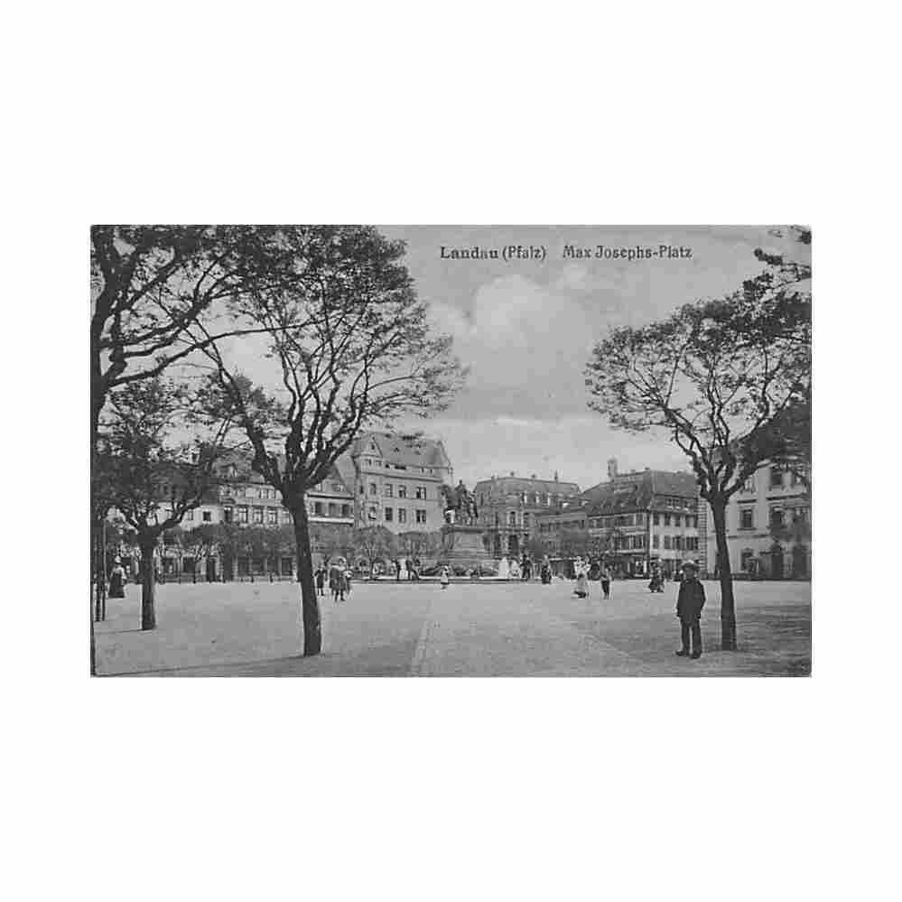 deutschland landau max josephs platz Vintage A4 Photo Print