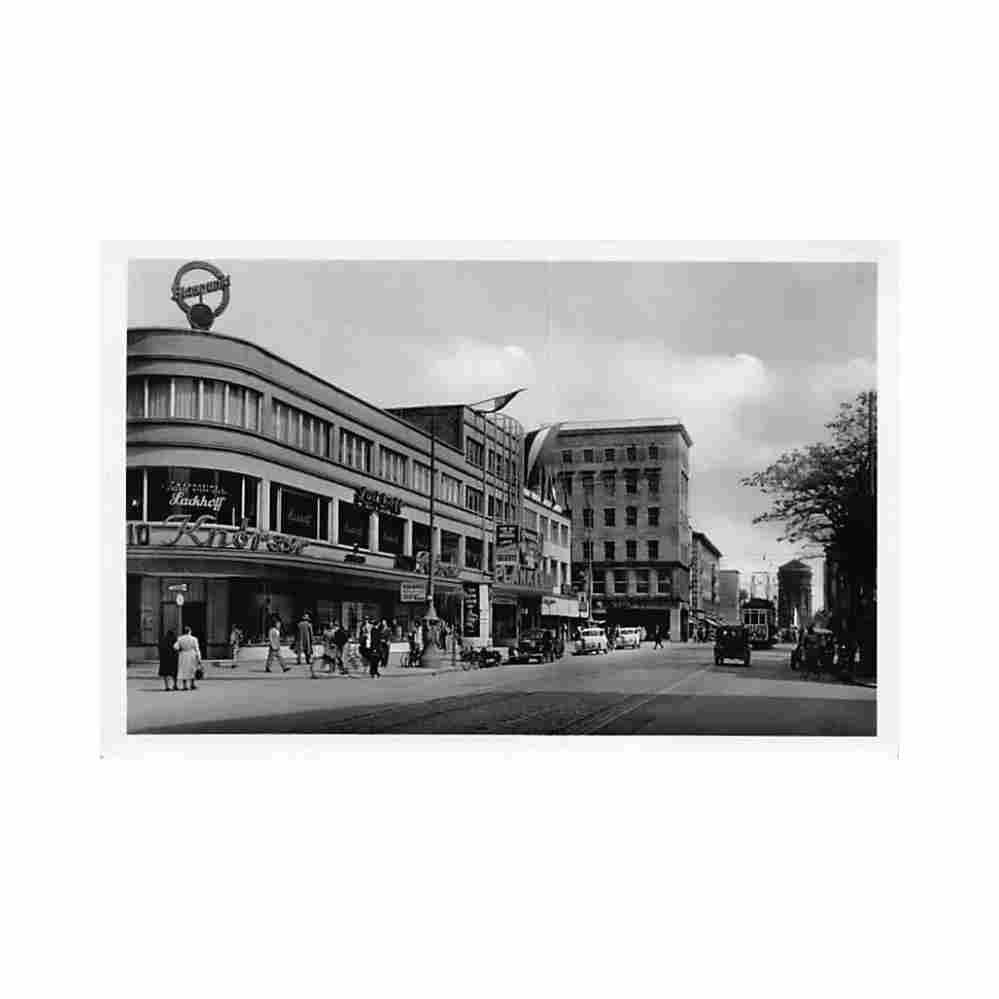 deutschland mannheim planken Vintage A4 Photo Print
