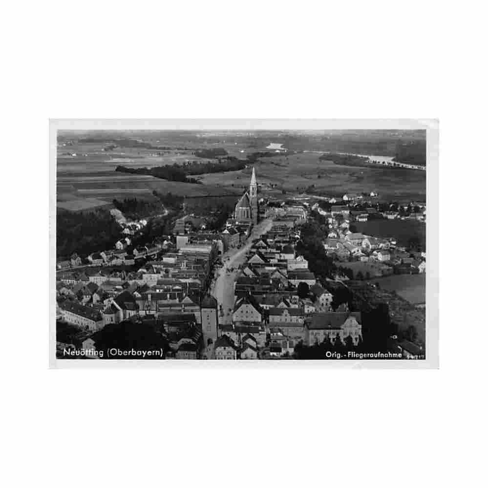 deutschland neuotting fliegeraufnahme Vintage A4 Photo Print