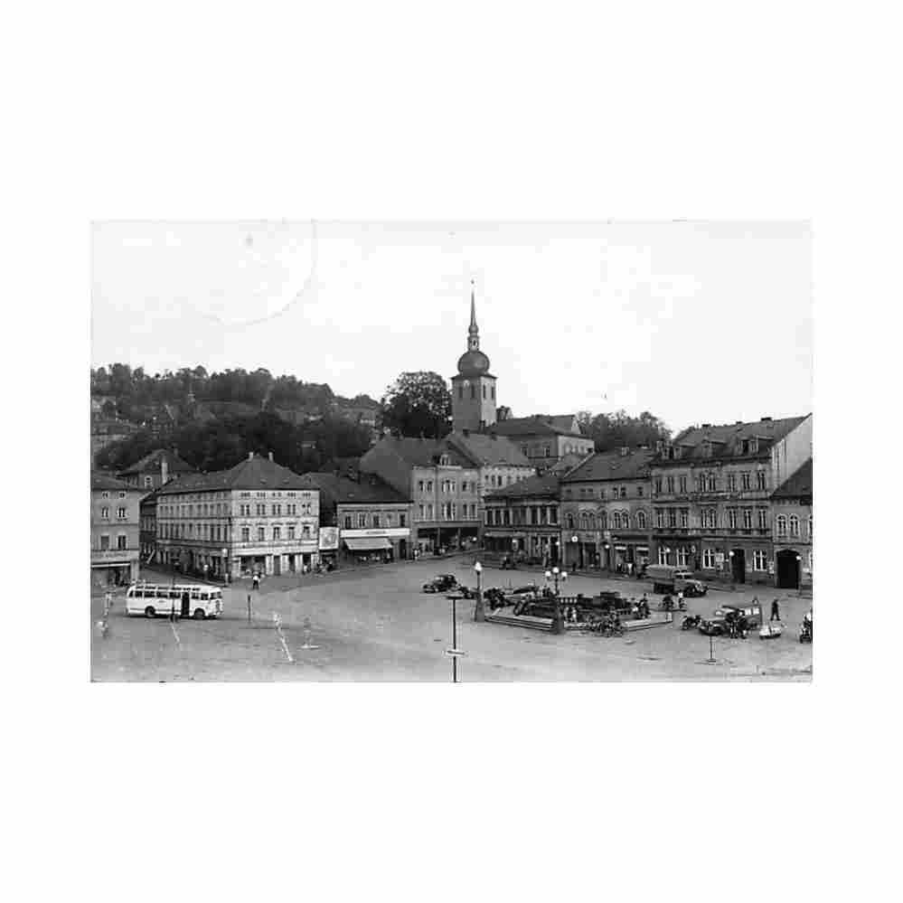 deutschland sebnitz marktplatz Vintage A4 Photo Print