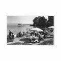 deutschland tutzing strandcafe hotel seehof tutzing Vintage A4 Photo Print