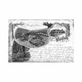 deutschland waldhaus th waldhaus mohlsdorf teichwolframsdorf Vintage A4 Photo Print