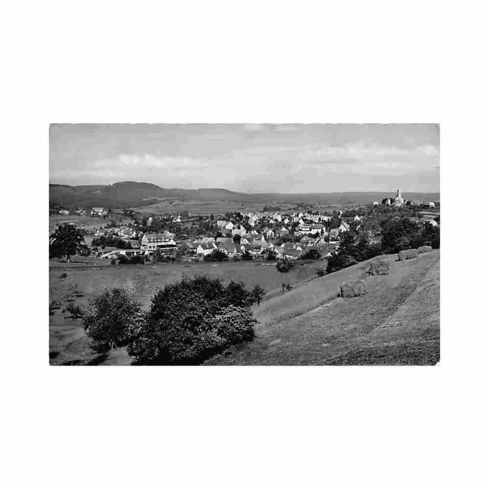 deutschland westheim kocher bw totalansicht Vintage A4 Photo Print