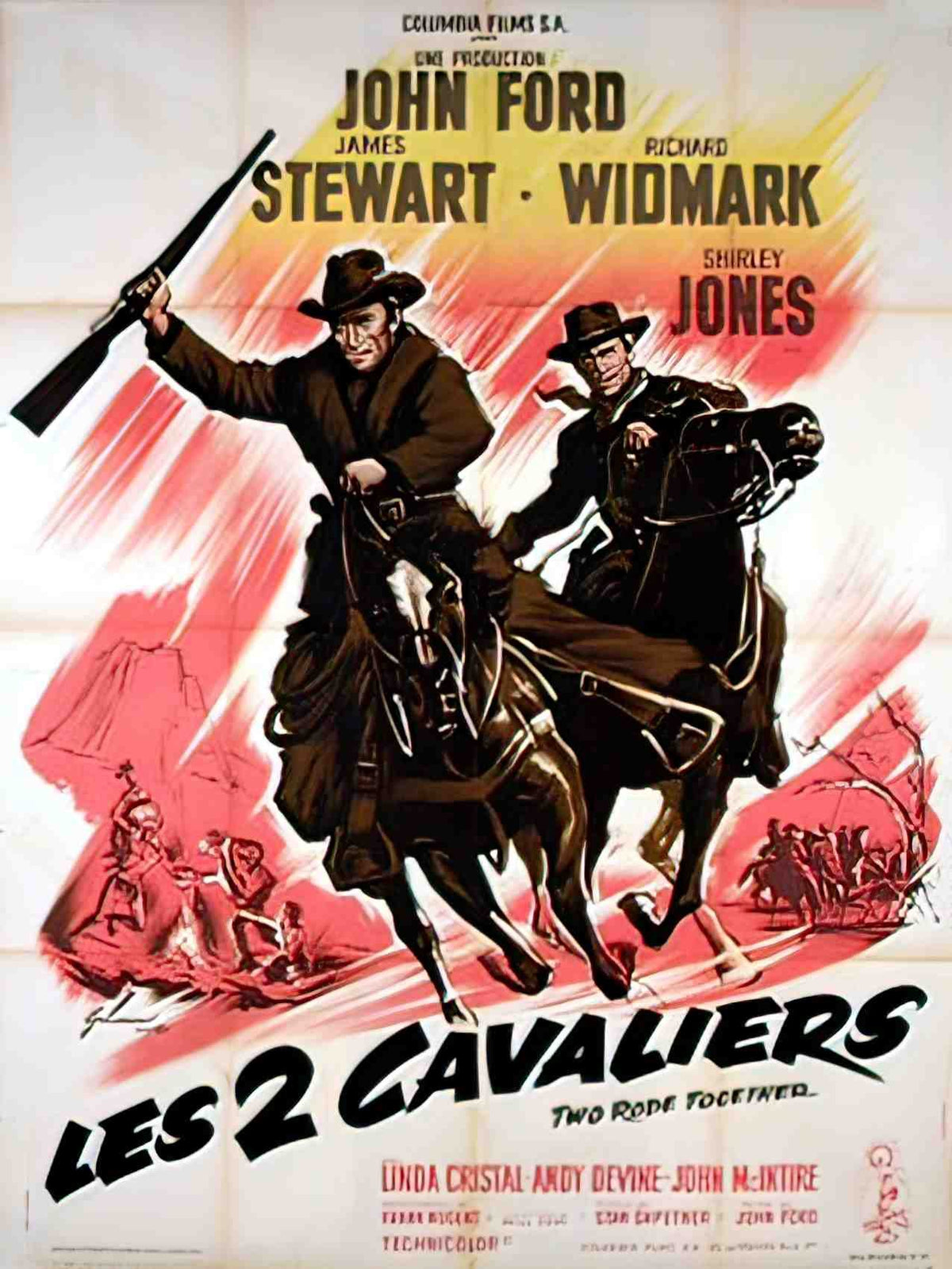 deux cavaliers les Advert A4 Photo Print