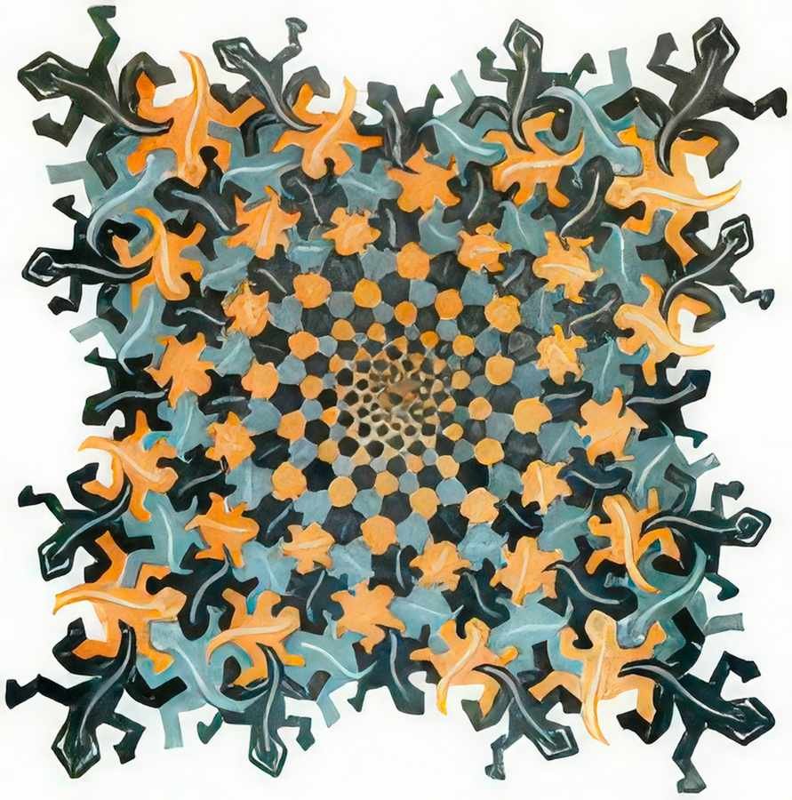 development iii mc escher 1939 A4 Photo Print