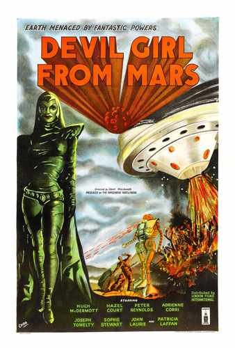 devil girl from mars  01 film star poster A4 Photo Print
