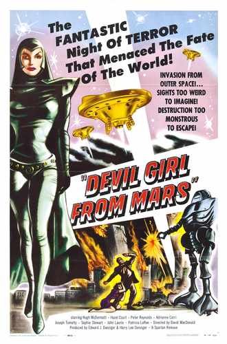 devil girl from mars  02 film star poster A4 Photo Print