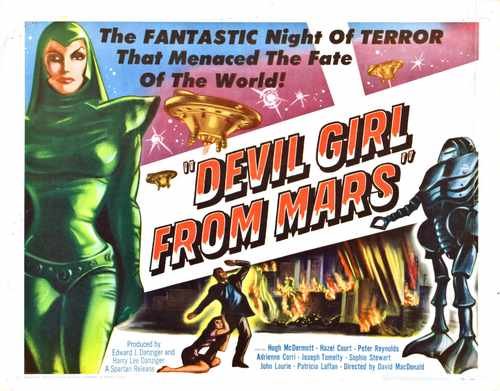 devil girl from mars  03 film star poster A4 Photo Print