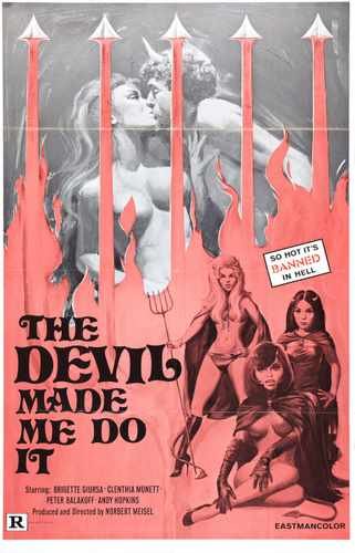 devil made me do it  01 film star poster A4 Photo Print