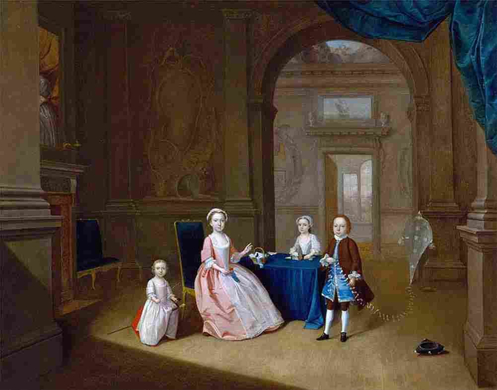 devis Children in an Interior Art A4 Photo Print
