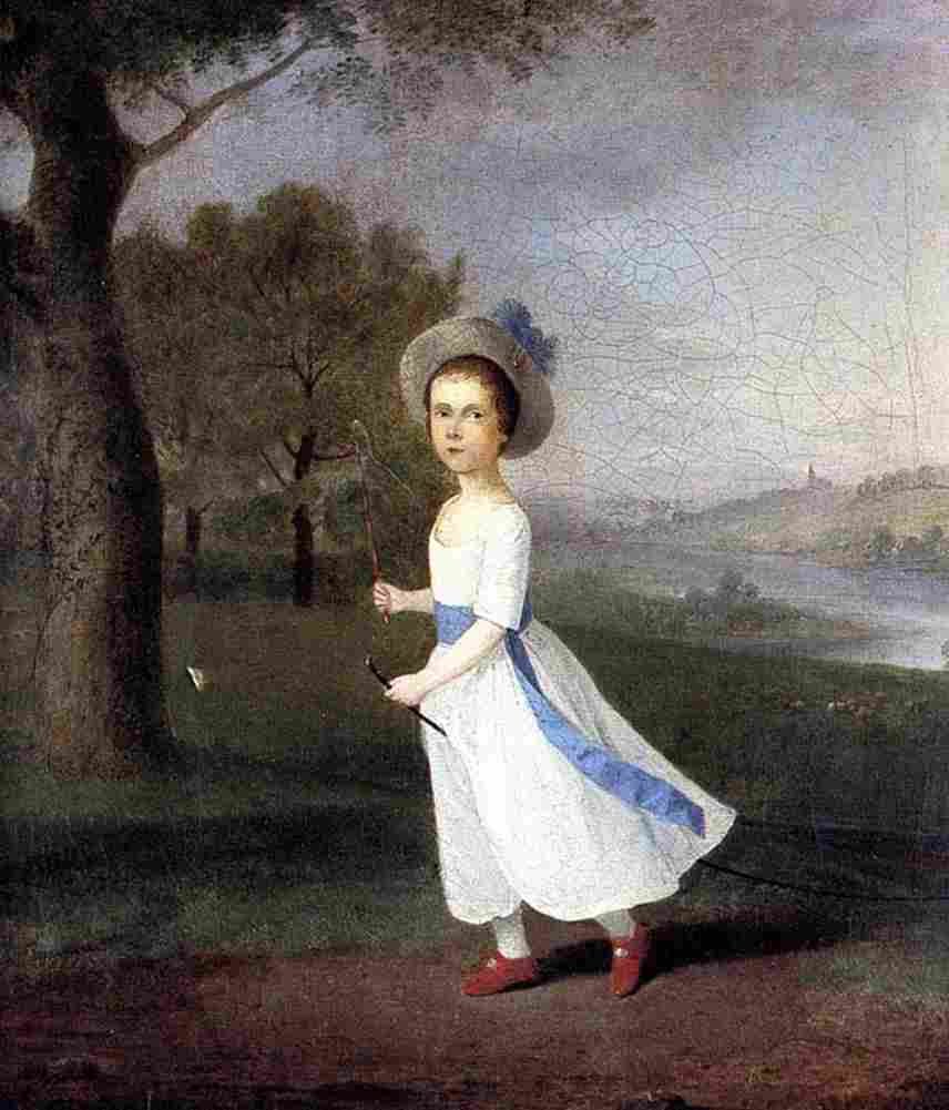 devis Unknown Boy in a Landscape Art A4 Photo Print