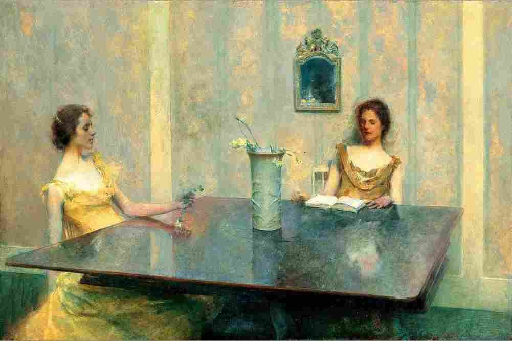 dewing Reading Art A4 Photo Print